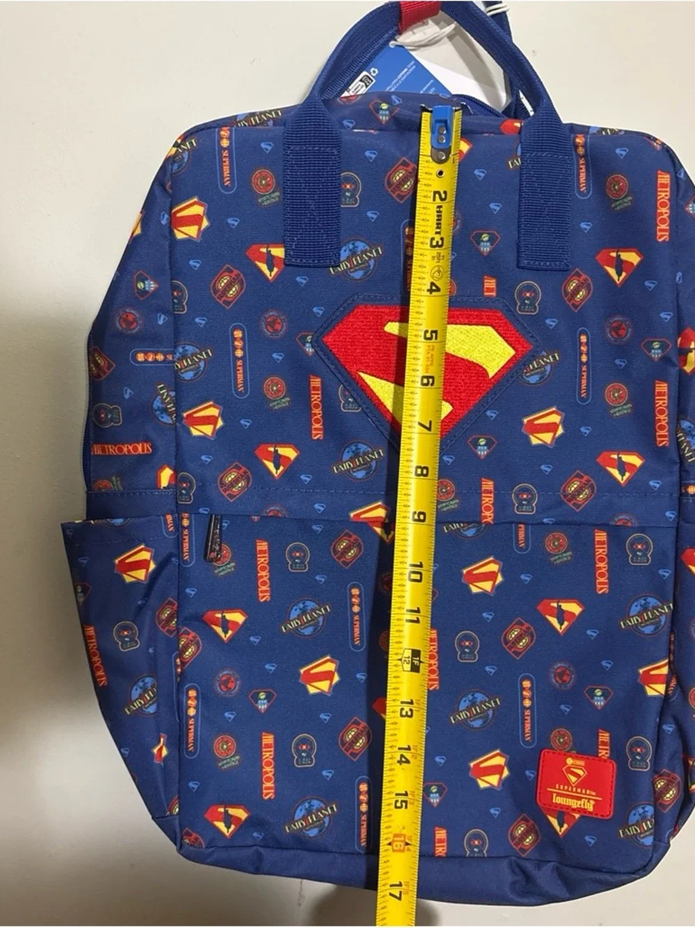 Loungefly Superman Full-Size Nylon Backpack NWT